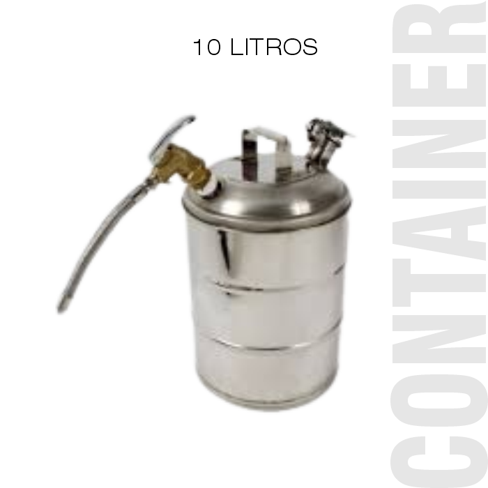 Container de Segurança Capacidade de 10 Litros Dupla Válvula