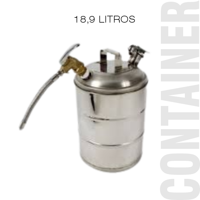 Container de Segurança Capacidade de 18,9 Litros Dupla Válvula