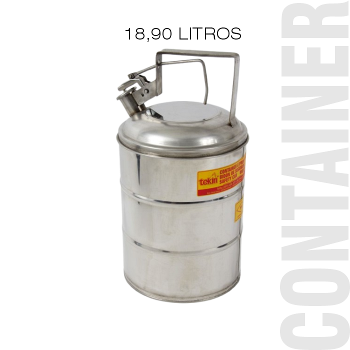 Container de Segurança Capacidade de 18,9 Litros