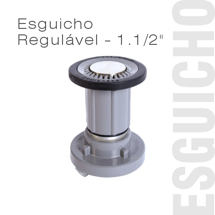 Esguicho Regulável 1.1/2" em Alumínio (Padrão Storz)