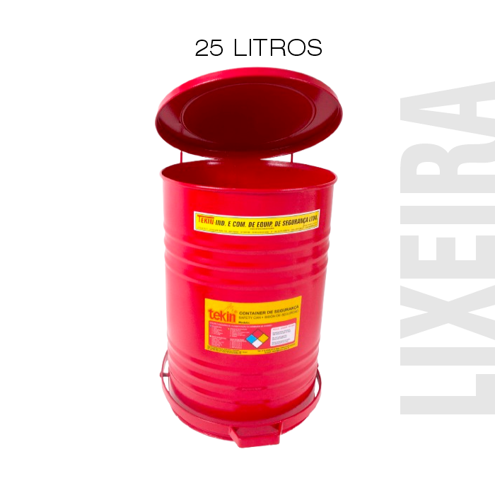 Lixeiras Autoextinguível 25 Litros